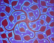 Nighttime Dance of Life in Acrylic Paintings at Healing SpiritScapes